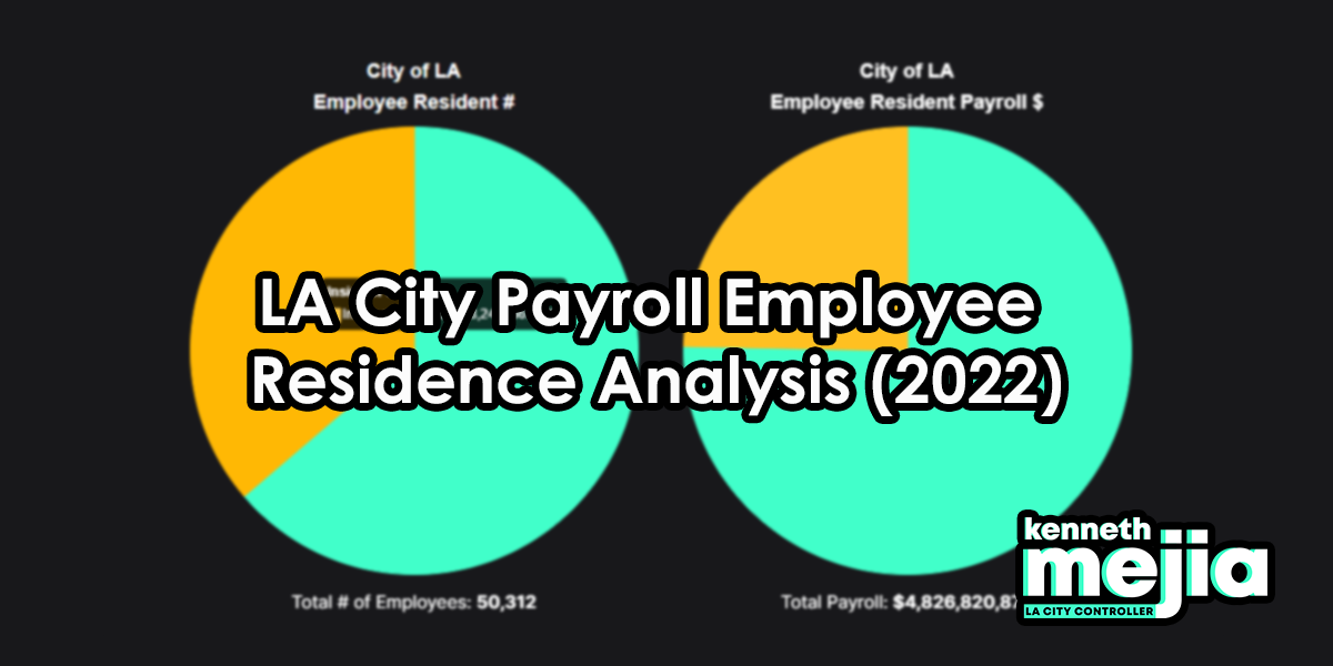 LA City Payroll Employee Residence Analysis (2022)